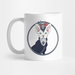 Victorian vampire kitten Mug